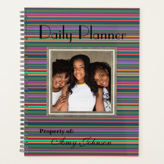 HAMbWG - Foto dagelijkse planner - Neon streep (Voorkant)