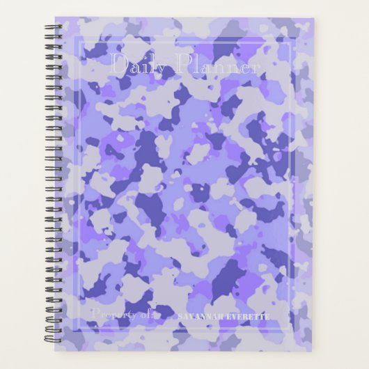 HAMbWG - Foto Dagelijkse Planner - Paarse Camoufla (Voorkant)