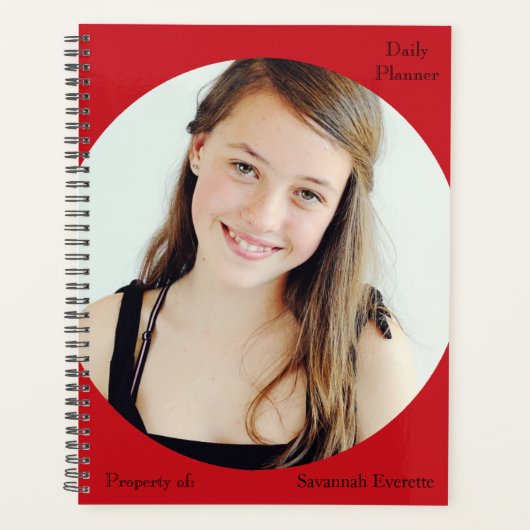 HAMbWG - Foto dagelijkse planner - Rood (Voorkant)