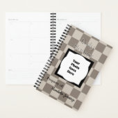 HAMbWG - Foto dagelijkse planner - Taupe ruitjes (Display)