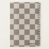 HAMbWG - Foto dagelijkse planner - Taupe ruitjes (Achterkant)