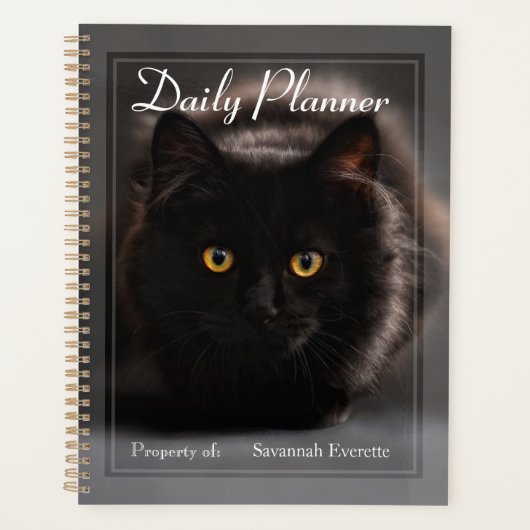 HAMbWG - Foto dagelijkse planner - Zwarte Kat (Voorkant)