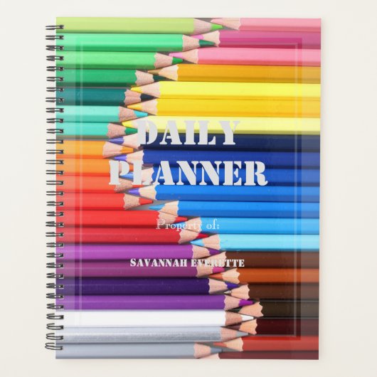 HAMbWG - Foto Daily Planner - gekleurde pennen (Voorkant)