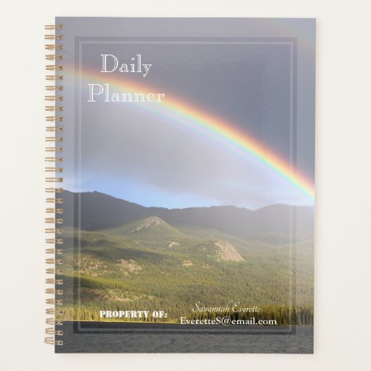 HAMbWG - Foto Daily Planner - Regenboog (Voorkant)