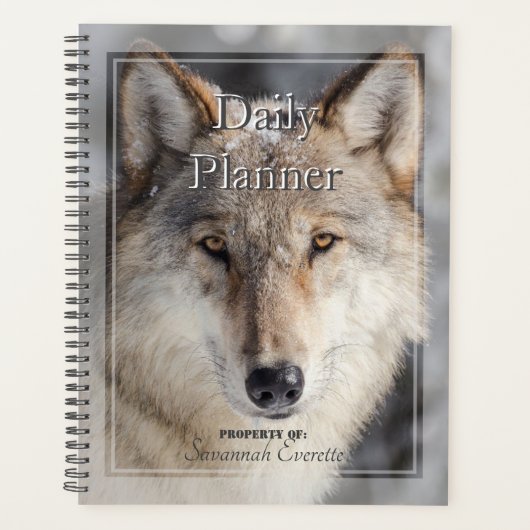 HAMbWG - Foto Daily Planner - Wolf (Voorkant)