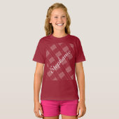 HAMbWG - Geplakt Achtergrond Naam T-Shirt (Voorkant volledig)