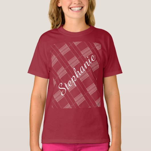 HAMbWG - Geplakt Achtergrond Naam T-Shirt (Voorkant)