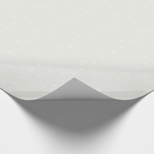 HAMbWG Glanzend oprapppapier - Kreme/Witte Starry Cadeaupapier (Hoek)