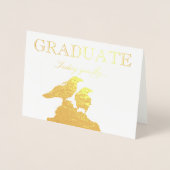 HAMbWG - Gold Foil Kaart - Afstuderen - twee Raven (Voorkant)