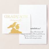 HAMbWG - Gold Foil Kaart - Afstuderen - twee Raven (Display)