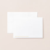 HAMbWG - Gold Foil Kaart - Architectuur - Blank (Met envelop)