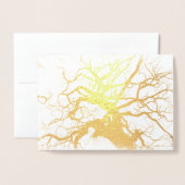 HAMbWG - Gold Foil Kaart - Blank binnenin (Voorkant met envelop)