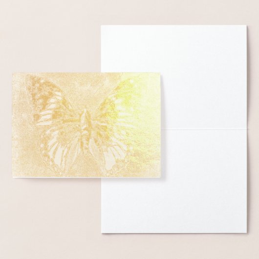 HAMbWG - Gold Foil Kaart - Butterfly (Display)