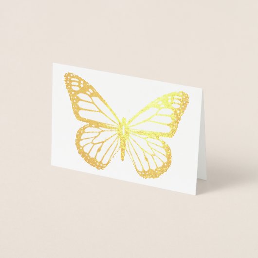 HAMbWG - Gold Foil Kaart - Butterfly Mini Note Kaa (Voorkant)