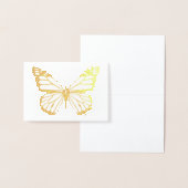 HAMbWG - Gold Foil Kaart - Butterfly Mini Note Kaa (Display)