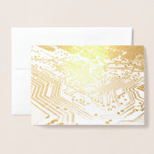 HAMbWG - Gold Foil Kaart - Computer Board (Voorkant met envelop)