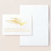HAMbWG - Gold Foil Kaart - Humming Bird (Display)