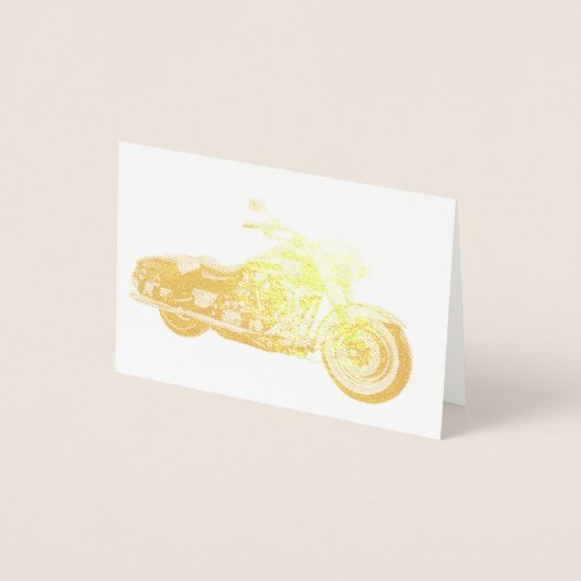 HAMbWG - Gold Foil Kaart - Motorfiets (Voorkant)