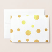HAMbWG - Gold Foil Kaart - Polka Dots (Voorkant met envelop)