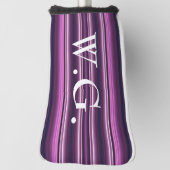 HAMbWG Golf IJzerhoofd Hoesje - Amehtyst Stripes Golfheadcover (Draai 90)
