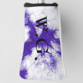 HAMbWG Golf IJzerhoofd Hoesje - Paarse inkt Golfheadcover (Draai 90)
