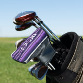 HAMbWG Golf IJzerhoofd Hoesje - Paarse Ioliet Golfheadcover (Insitu)