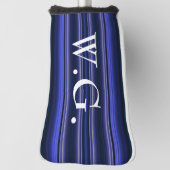 HAMbWG Golf IJzerhoofd Hoesje - Sapphire Stripes Golfheadcover (Draai 90)