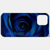 HAMbWG - Gothic Blue Roos Case-Mate iPhone Case (Achterkant (horizontaal))