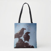 HAMbWG - Gothic, Raven Bag, onderdruk Tote Bag (Voorkant)