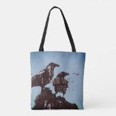 HAMbWG - Gothic, Raven Bag, onderdruk Tote Bag (Achterkant)