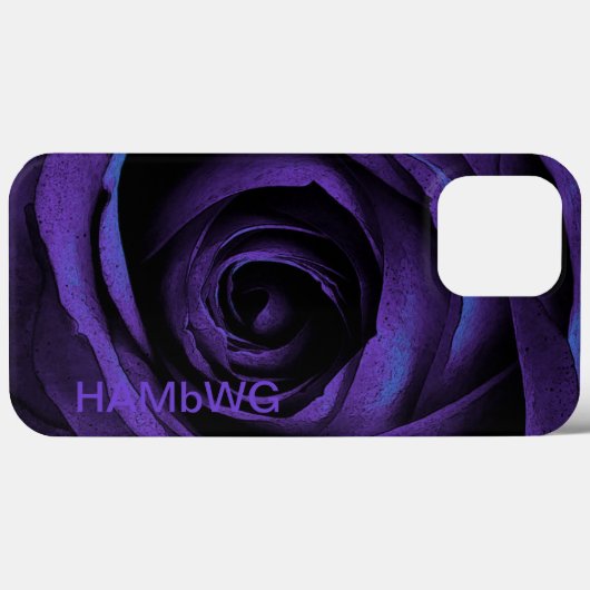 HAMbWG - Gotisch Paars Roos Case-Mate iPhone Case (Achterkant (horizontaal))