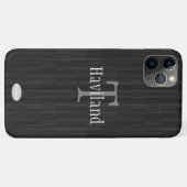 HAMbWG Graysteengradiënt monogram Case-Mate iPhone Case (Achterkant (horizontaal))