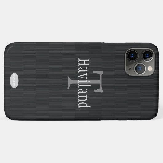 HAMbWG Graysteengradiënt monogram Case-Mate iPhone Case (Achterkant (horizontaal))