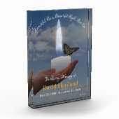 HAMbWG HandHolding-kaars met vlinder Fotoblokken (Links)