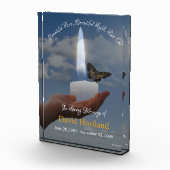 HAMbWG HandHolding-kaars met vlinder Fotoblokken (Rechts)