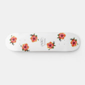 HAMbWG Hibiscus op elke kleur Persoonlijk Skateboard (Horizontaal)