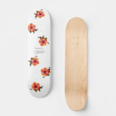 HAMbWG Hibiscus op elke kleur Persoonlijk Skateboard (Voorkant)