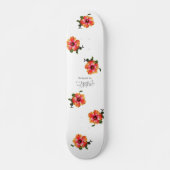HAMbWG Hibiscus op elke kleur Persoonlijk Skateboard (Voorkant)