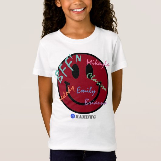 HAMbWG - Jersey - BFF Rood Emoji T-shirt (Voorkant)
