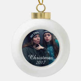 HAMbWG - kerstlamp - Uw Afbeelding Keramische Bal Ornament