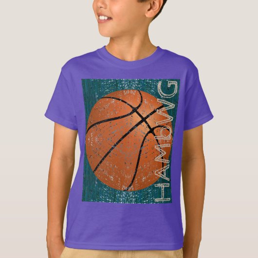 HAMbWG - Kinder T-shirt - basketbal (Voorkant)