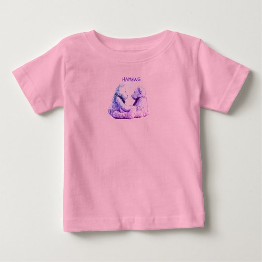 HAMbWG - Kinderen T-Shirt - Teddy Bear Love (Voorkant)