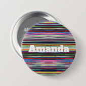 HAMbWG - Knop - Multi Kleur met Naam Ronde Button 7,6 Cm (Voorkant /achterkant)