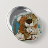 HAMbWG - Knop - Teddibeer Ronde Button 7,6 Cm (Voorkant /achterkant)
