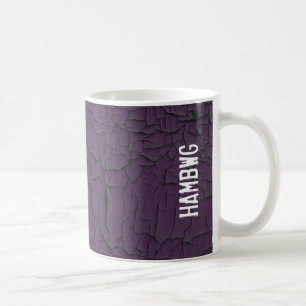HAMbWG - Koffie-Mok - Plum Crackle Paint Koffiemok
