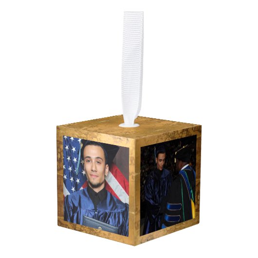 HAMbWG - Kubusfoto-Ornament - tot 5 foto's Decoratie (Voorkant hoekig)