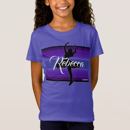 HAMbWG - Lange T-hoes - Paarse Ballerina T-shirt (Voorkant)