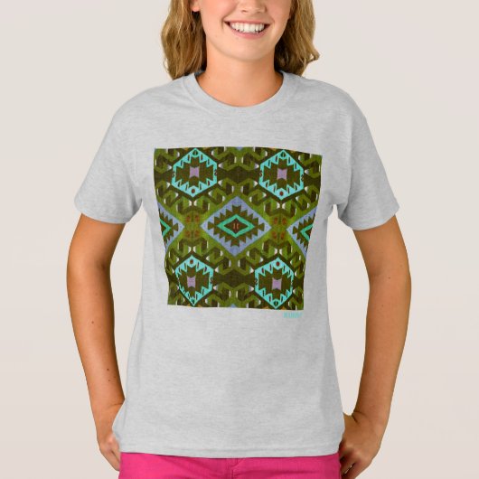 HAMbWG - Lange T-Shirt - Groene Hipster (Voorkant)