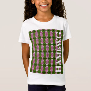 HAMbWG - Meisjes T Shirt - Groen Roze