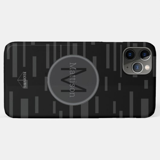 HAMbWG Monogram Case-Mate iPhone Case (Achterkant (horizontaal))